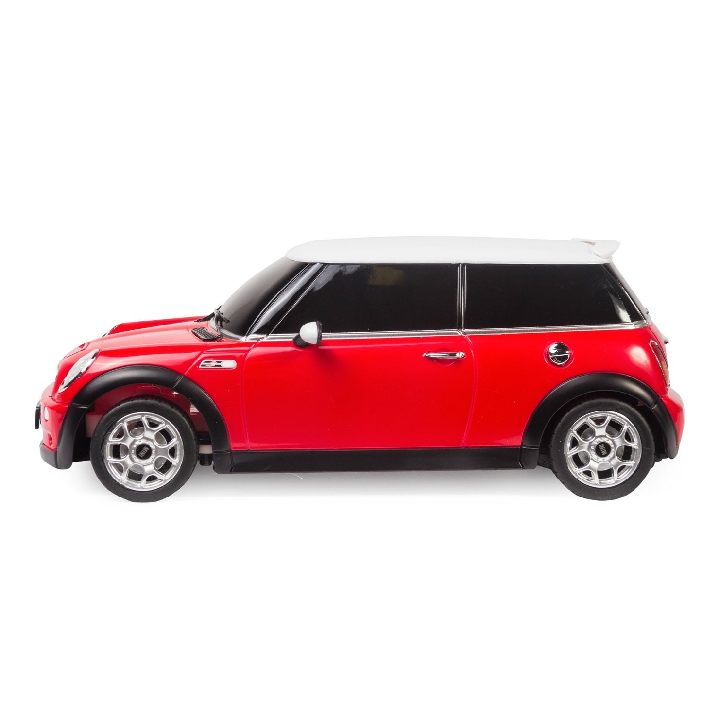 Masina cu telecomanda minicooper rosu cu scara 1 la 18