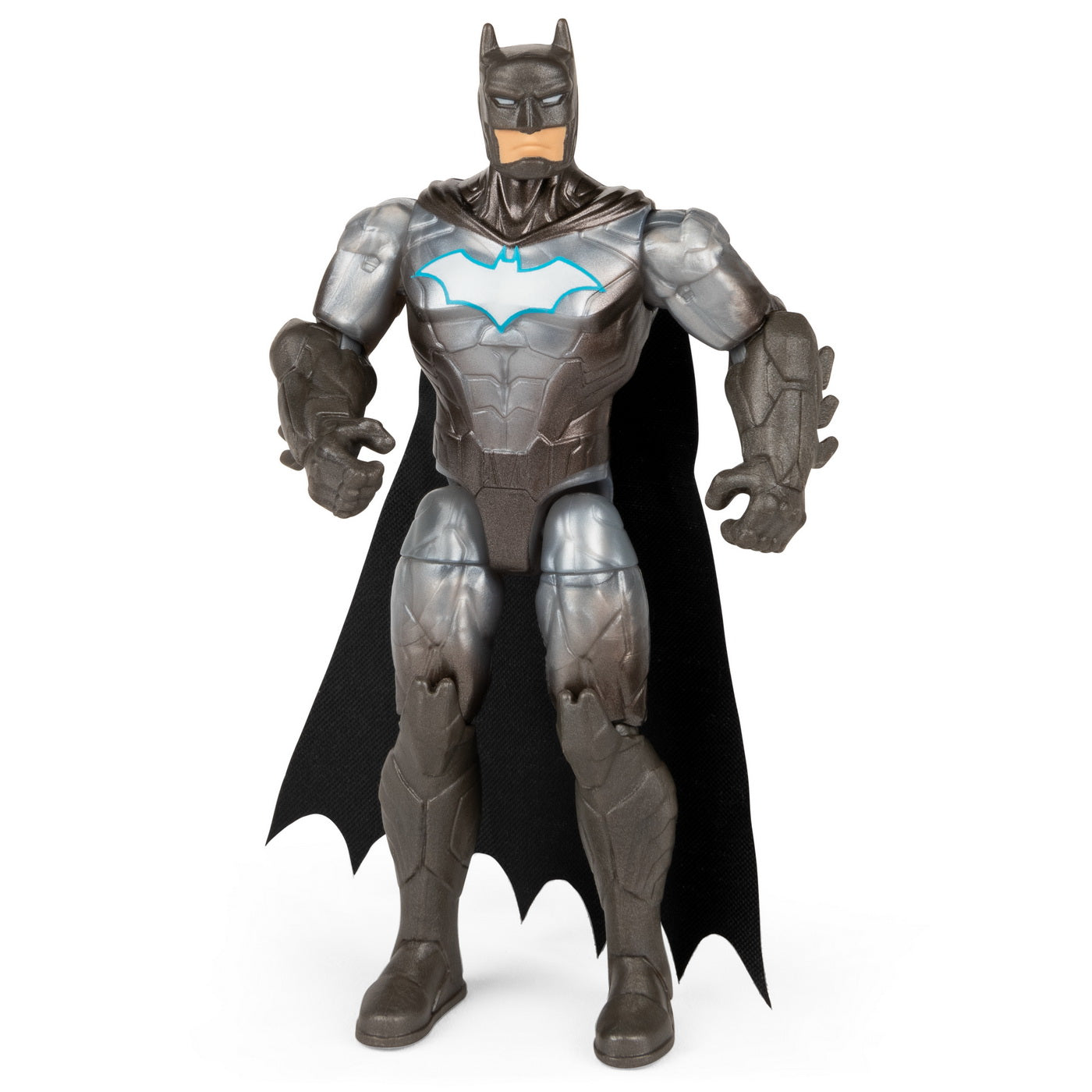 Figurina batman cu costum cu armura si articulata 10cm cu 3 accesorii surpriza
