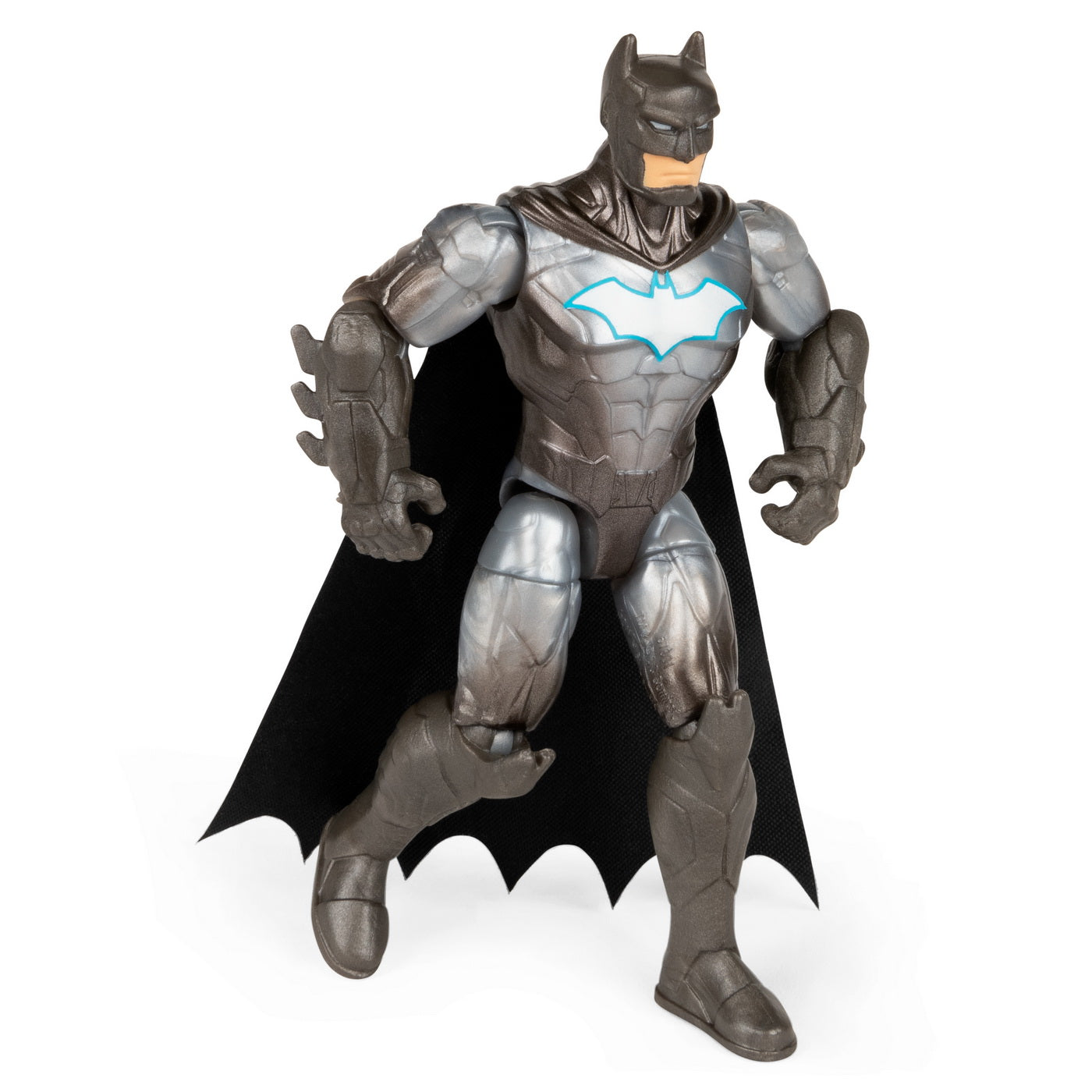 Figurina batman cu costum cu armura si articulata 10cm cu 3 accesorii surpriza