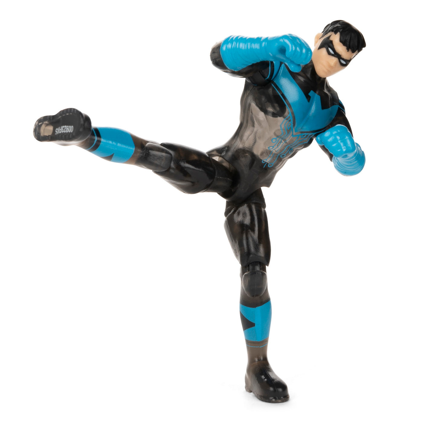 Figurina nightwing cu costum tech si articulata 10cm cu 3 accesorii surpriza