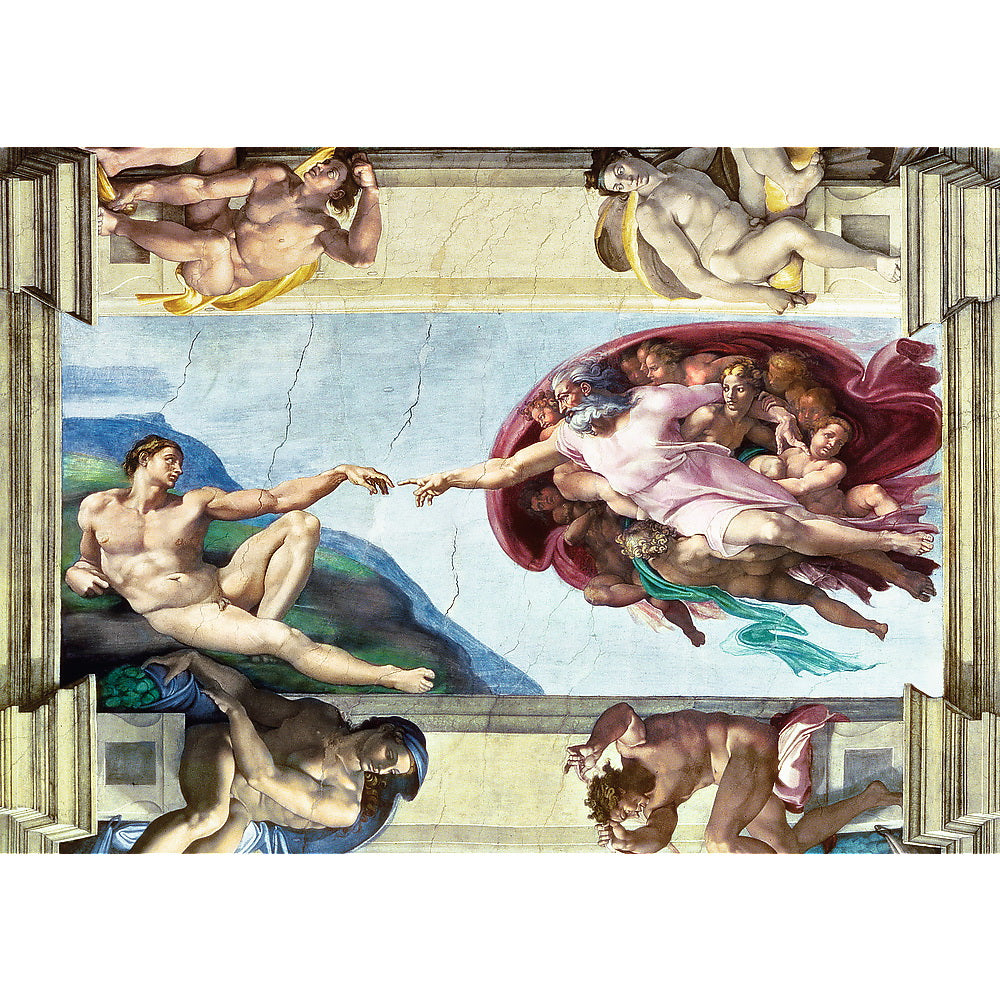 Puzzle trefl 1000 michelangelo crearea lui adam