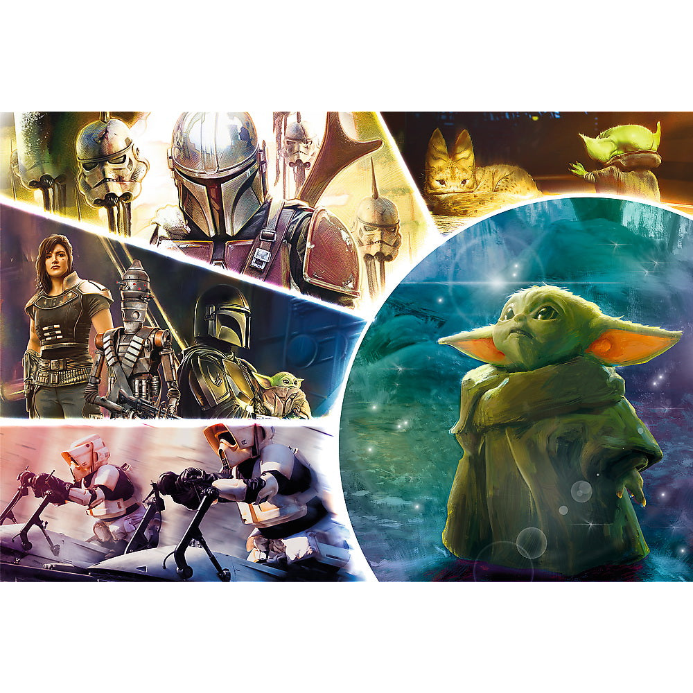 Puzzle trefl 100 starwars baby yoda madalorianul