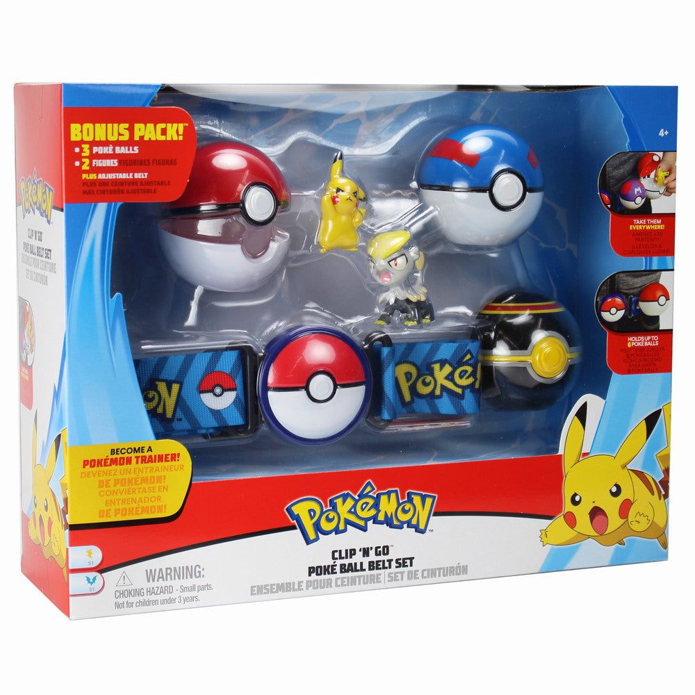 Pokemon set curea cu figurine si bile aditionale