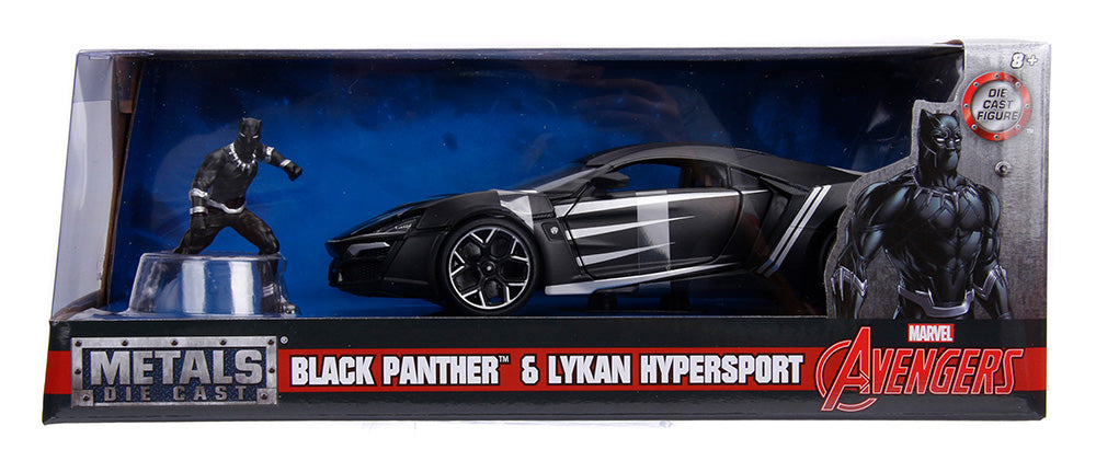 Masinuta marvel avengers lykan hypersport black panther scara 1 la 24