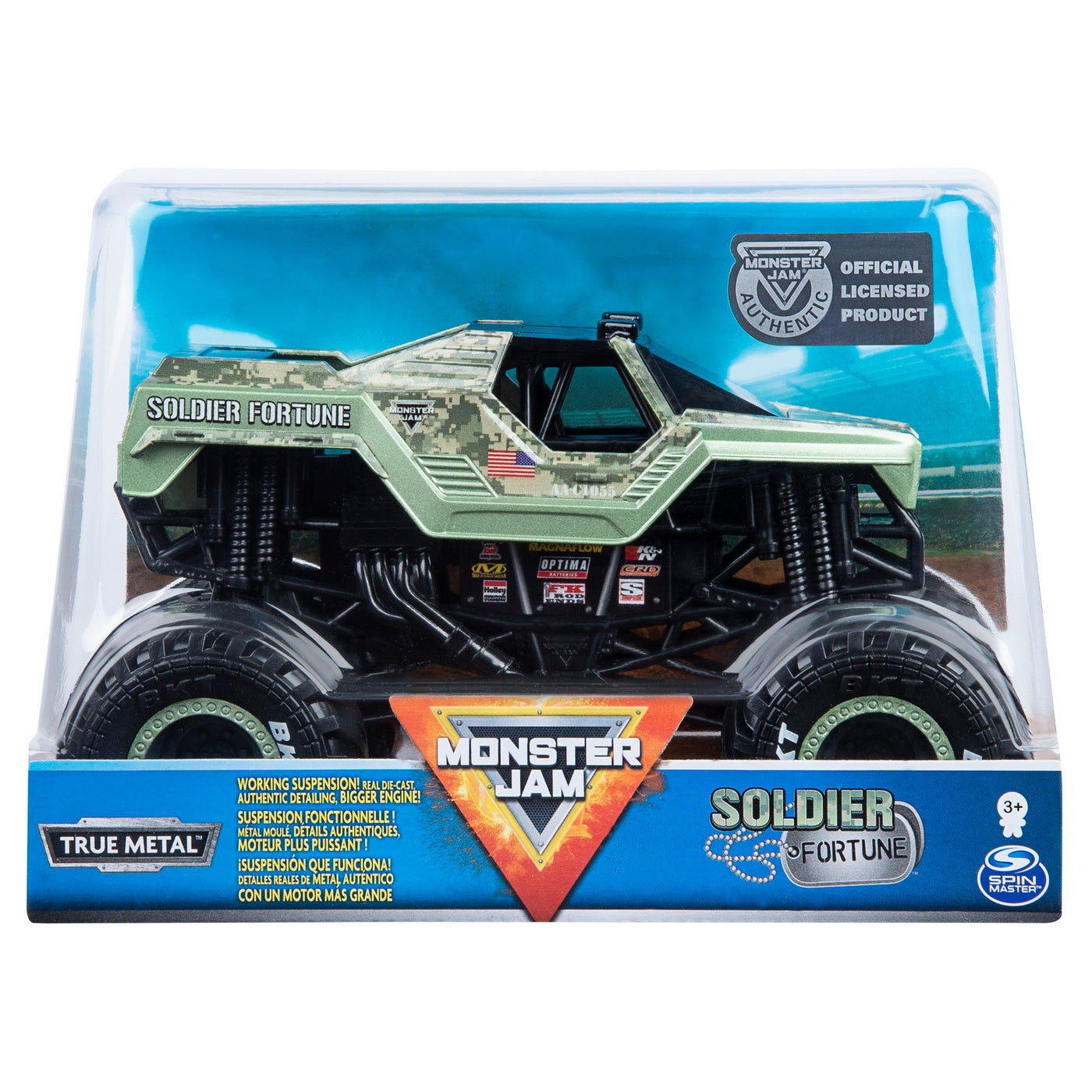 Monster jam macheta metalica scara 1 la 24  soldier fortune