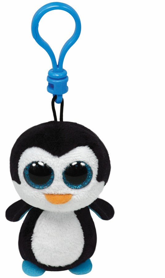 Plus breloc ty 8.5cm boos pinguinul waddles