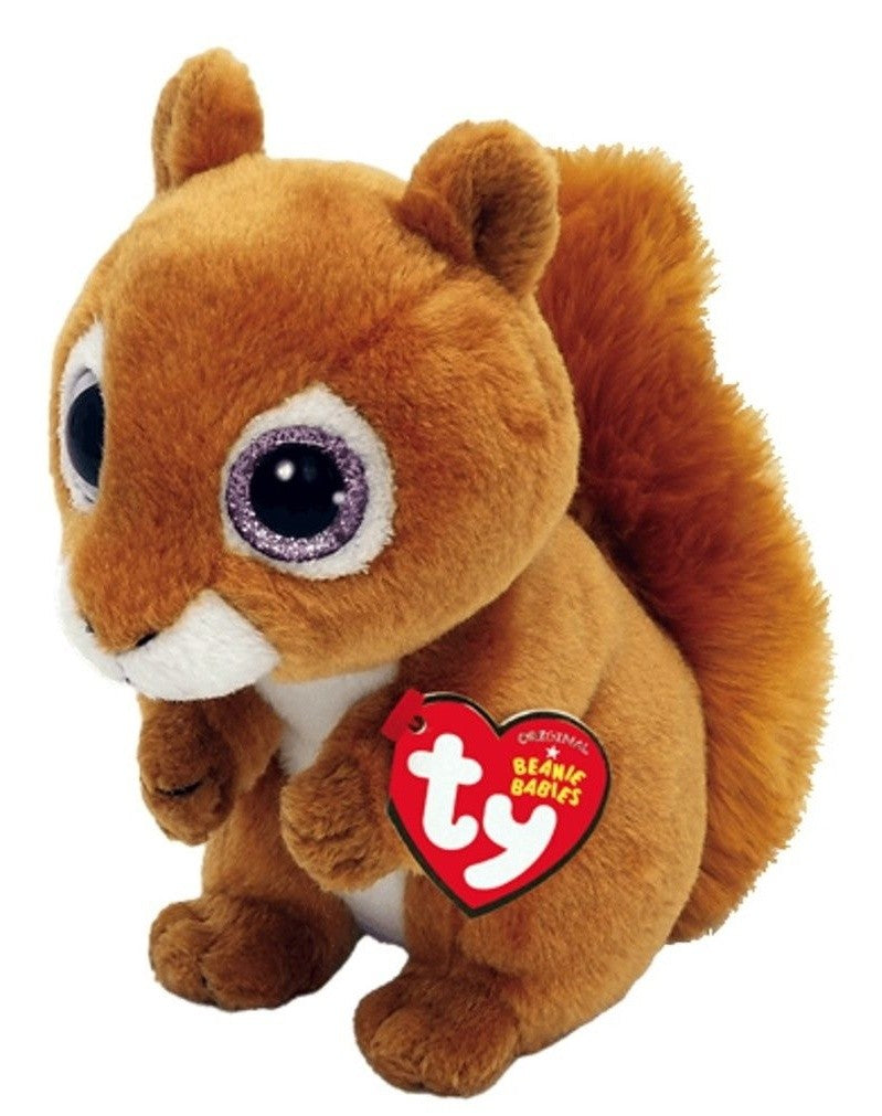 Plus ty 15cm beanie babies veverita maro