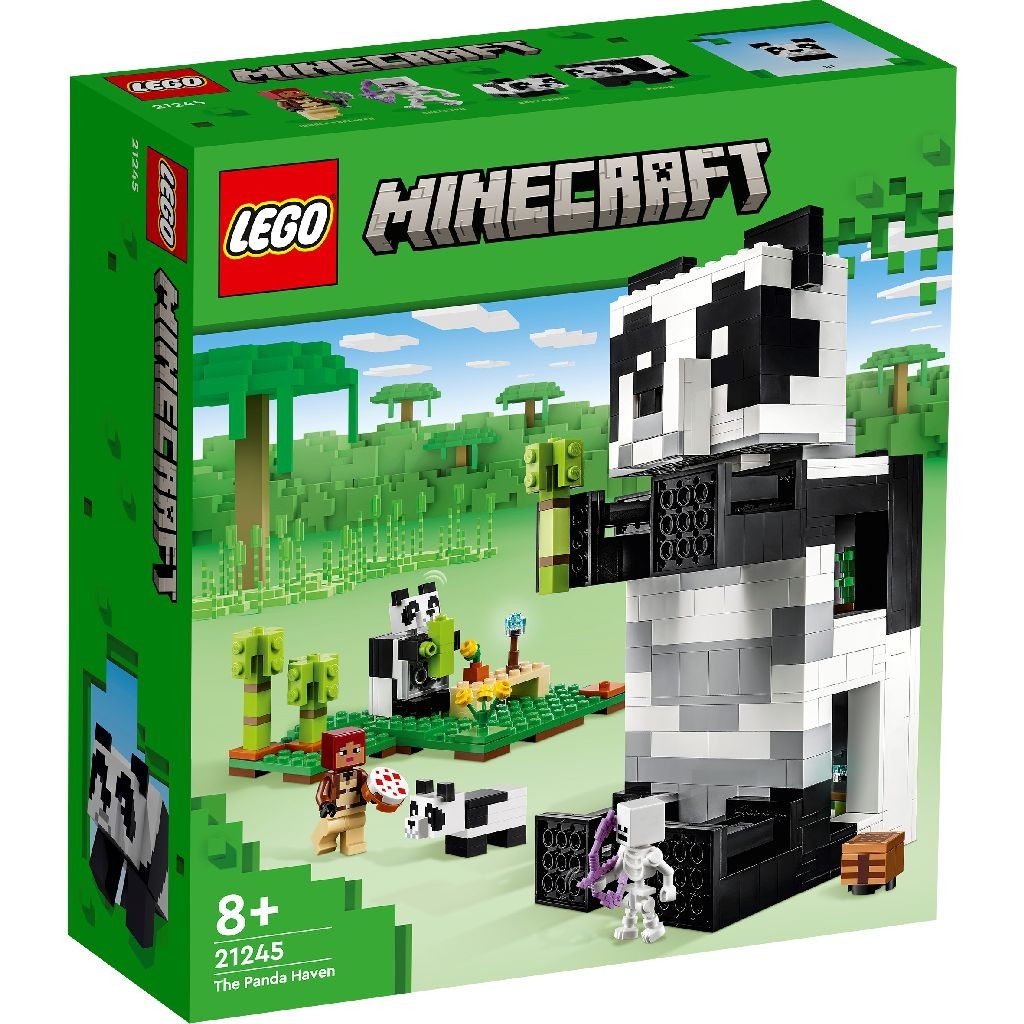 Lego minecraft refugiul ursilor panda 21245