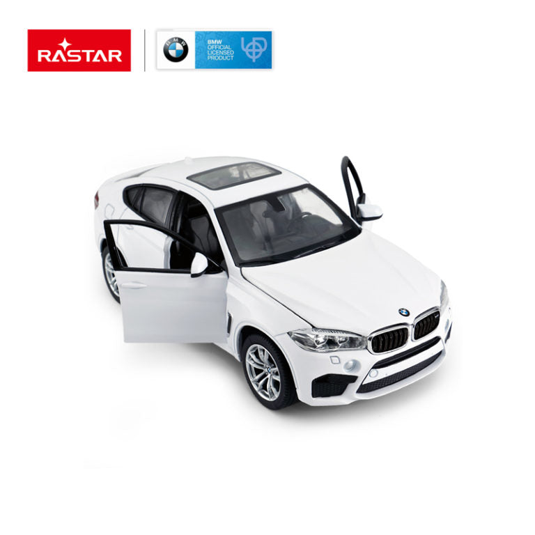 Masinuta metalica bmw x6m alb scara 1 la 24