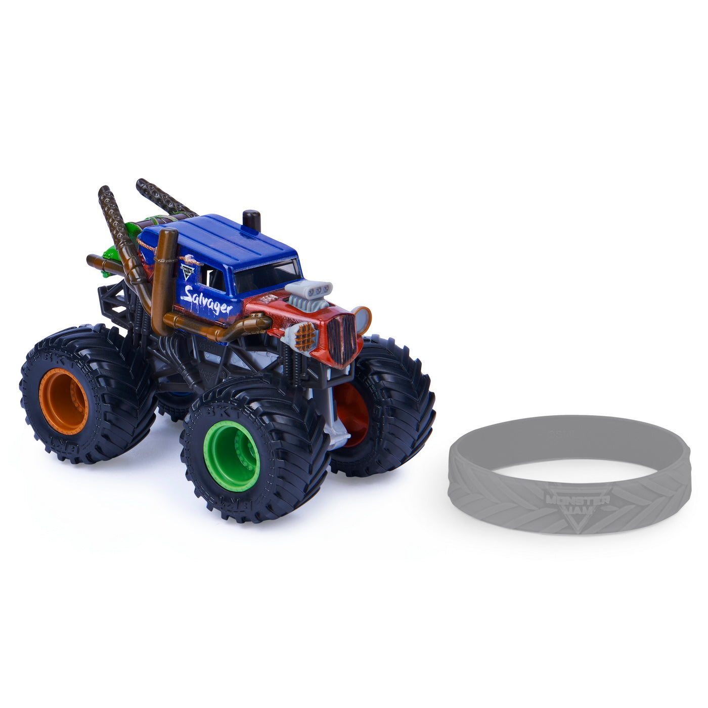 Monster jam masinuta metalica salvager scara 1 la 64