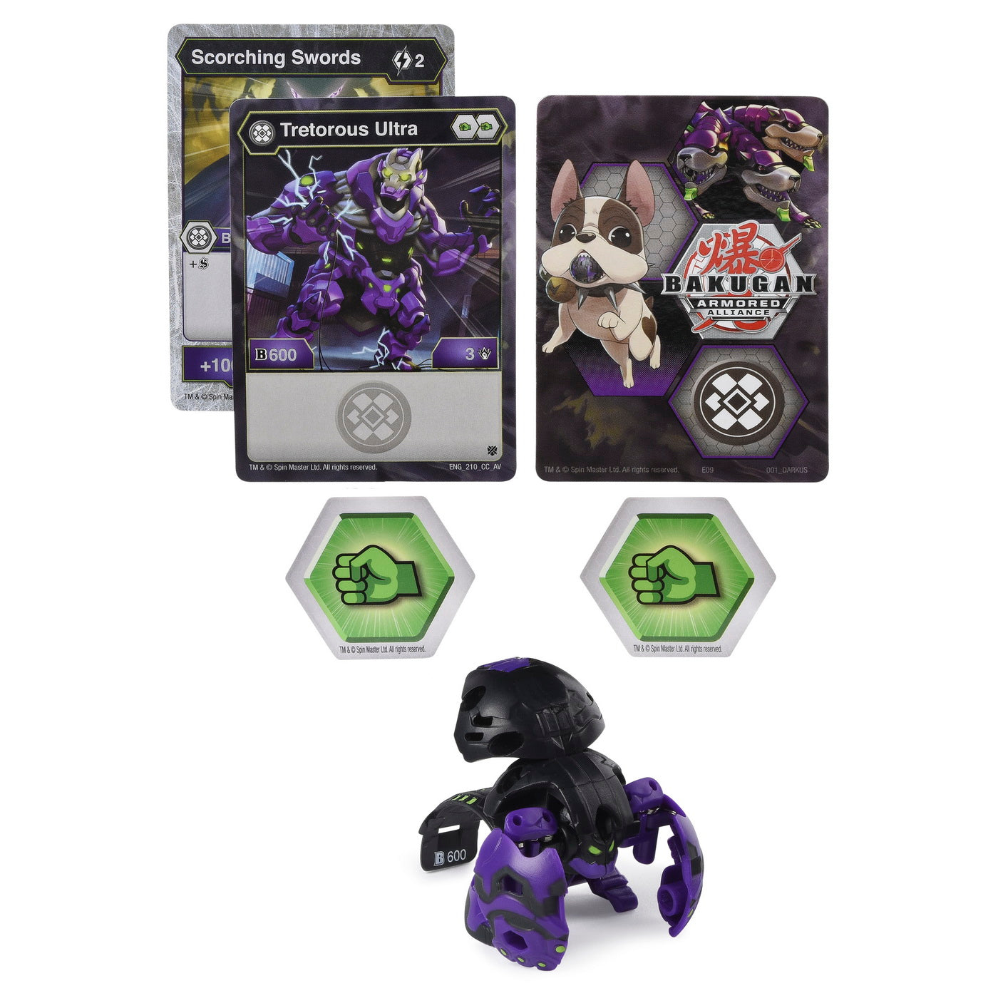 Bakugan s2 bila ultra tretorous cu card baku-gear