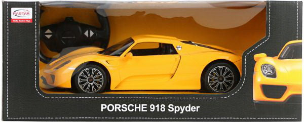 Masina cu telecomanda porsche 918 spyder  galben scara 1 la 14