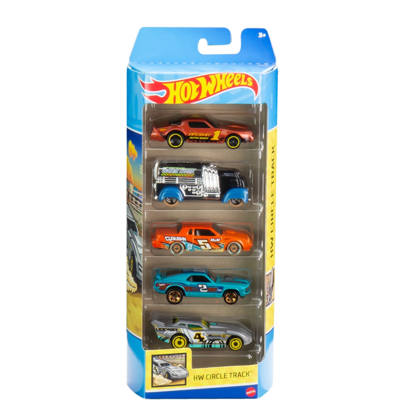 Set 5 masini hot wheels circle track