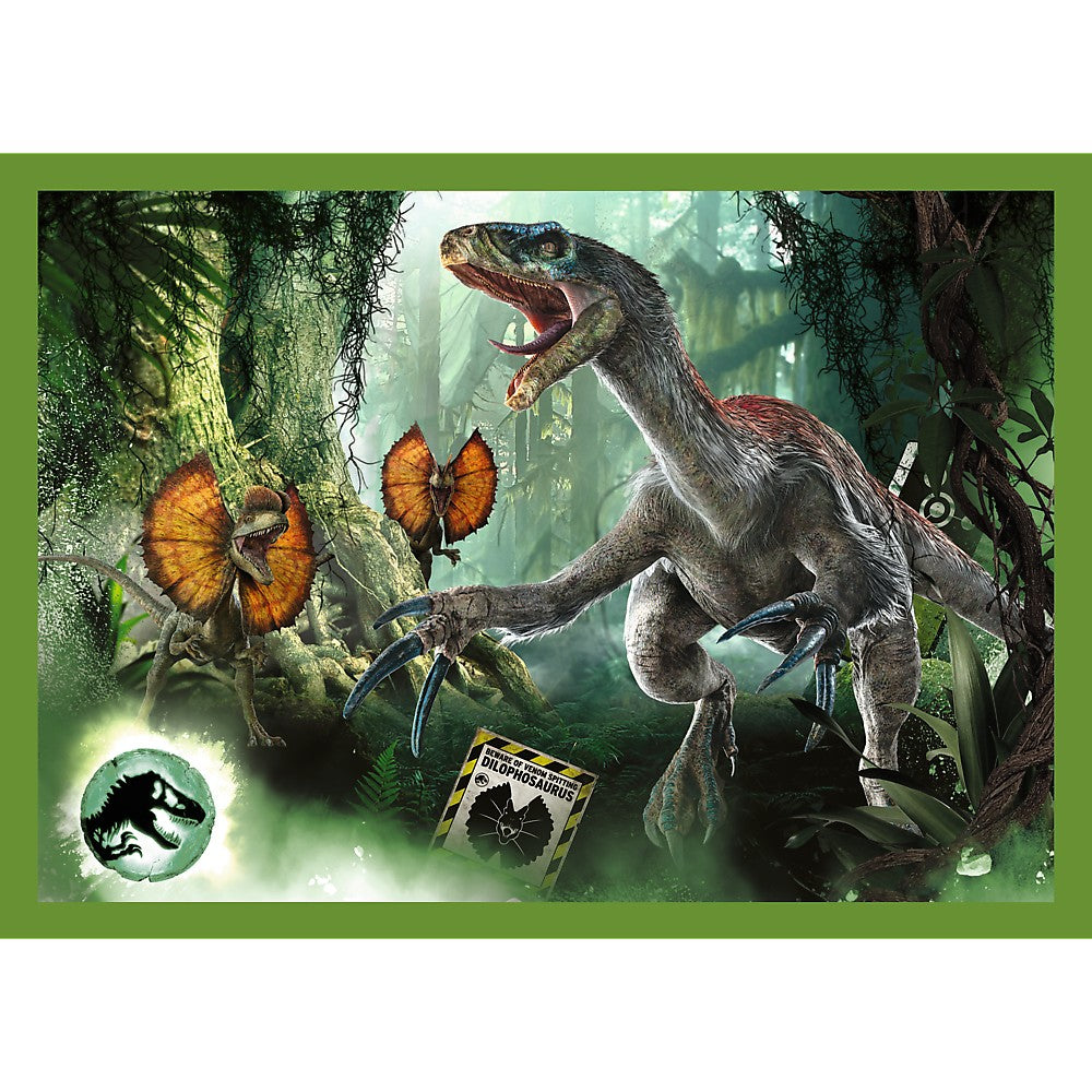 Puzzle trefl jurassic world 4in1 in lumea dinozaurilor