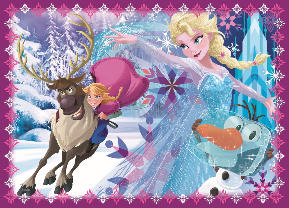 Puzzle trefl 4in1 frozen iarna este magica