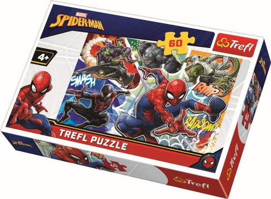 Puzzle trefl 60 curajosul spiderman