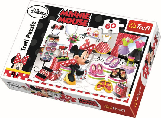 Puzzle trefl 60 minnie la shopping