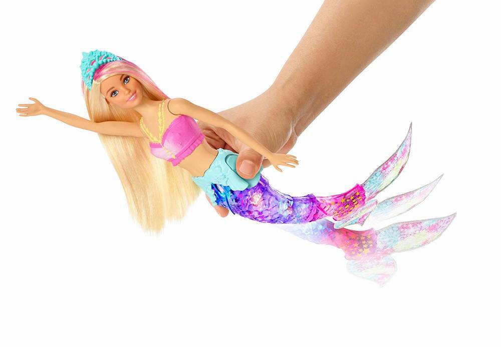 Papusa barbie sirena cu lumini si sunete