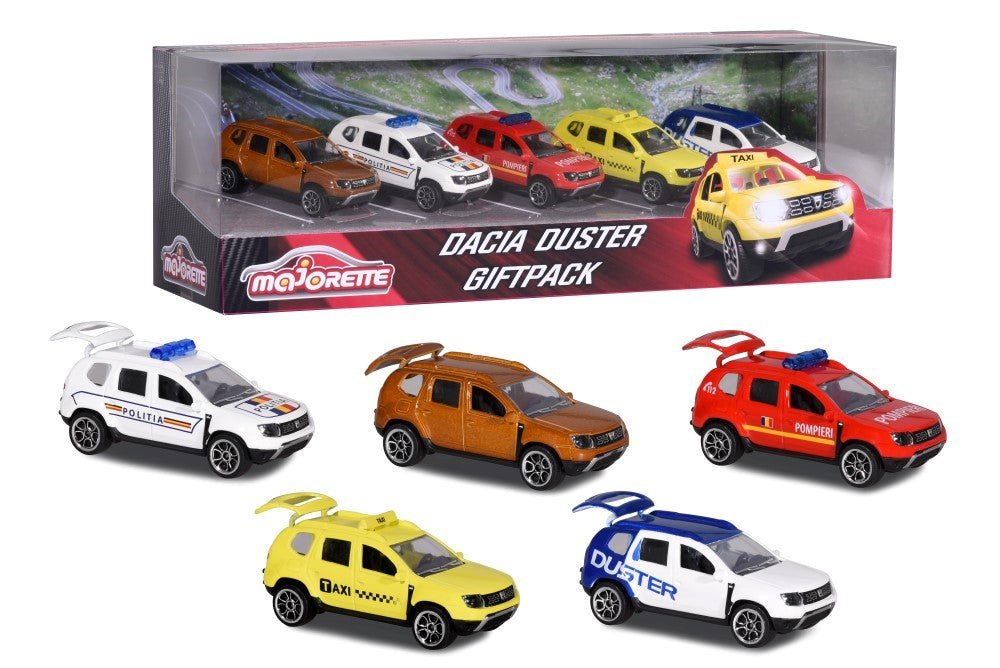 Majorette set 5 machete metalice dacia duster