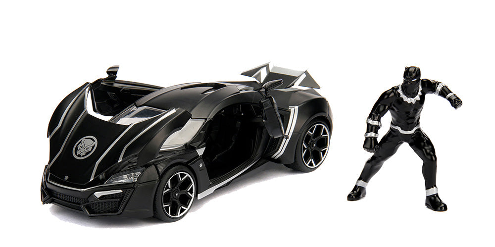 Masinuta marvel avengers lykan hypersport black panther scara 1 la 24