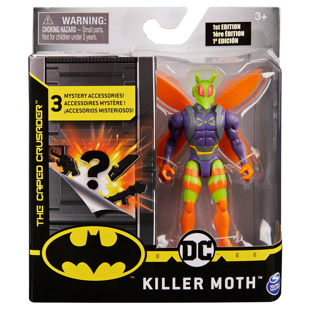 Figurina killer moth flexibila 10cm cu 3 accesorii surpriza