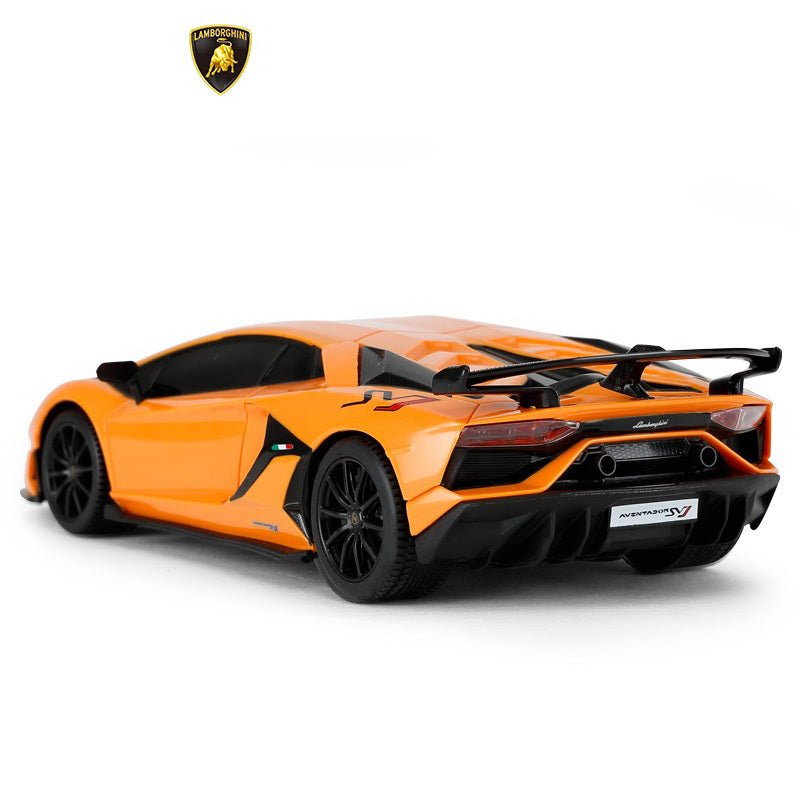 Masina cu telecomanda lamborghini portocaliu cu scara 1 la 24