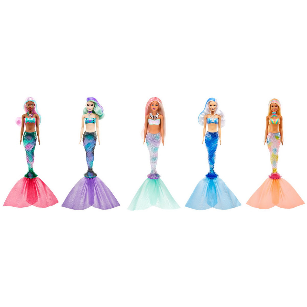 Papusa barbie descopera culoarea color reveal sirenele