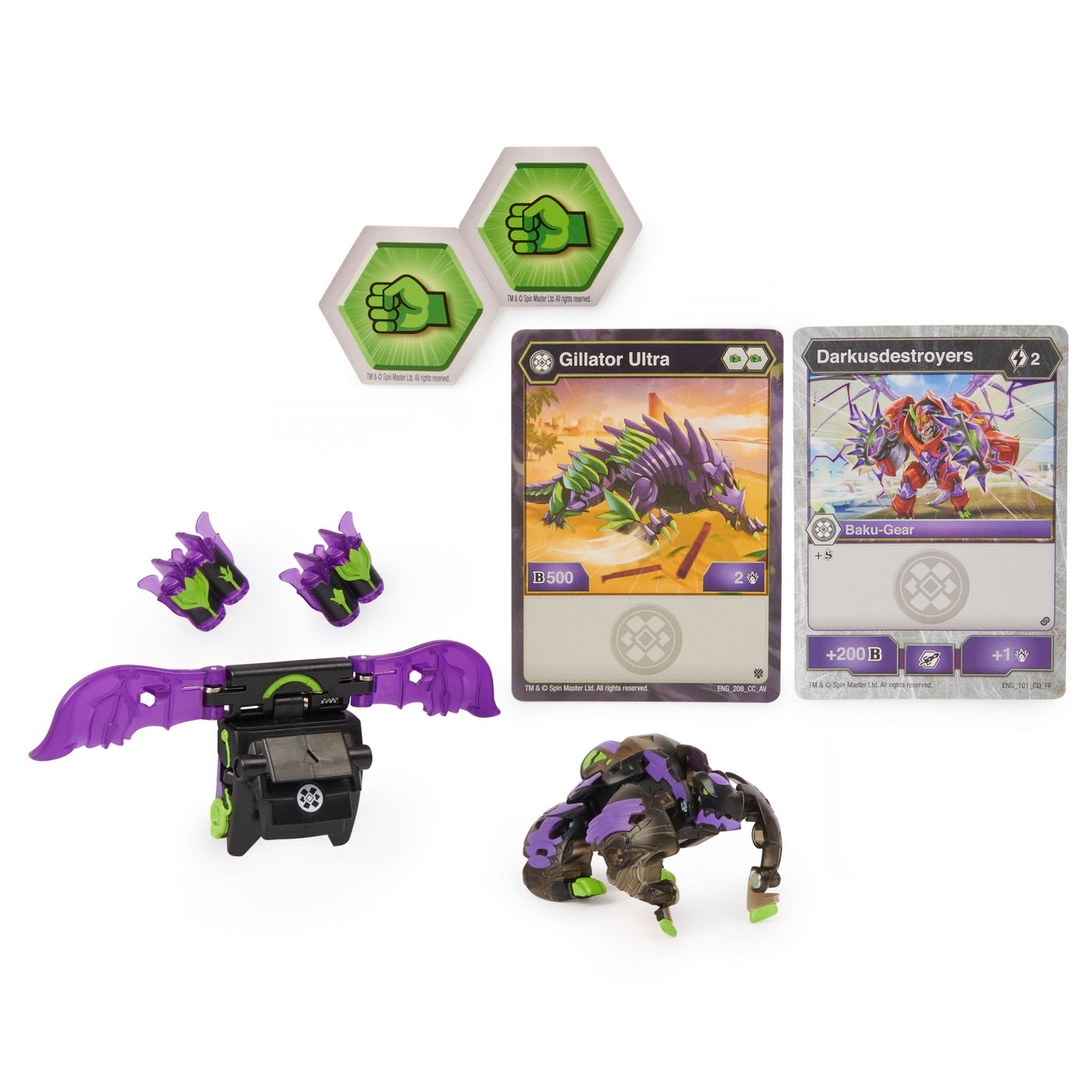 Bakugan s2 bila ultra gillator cu echipament baku-gear darkusdestroyers