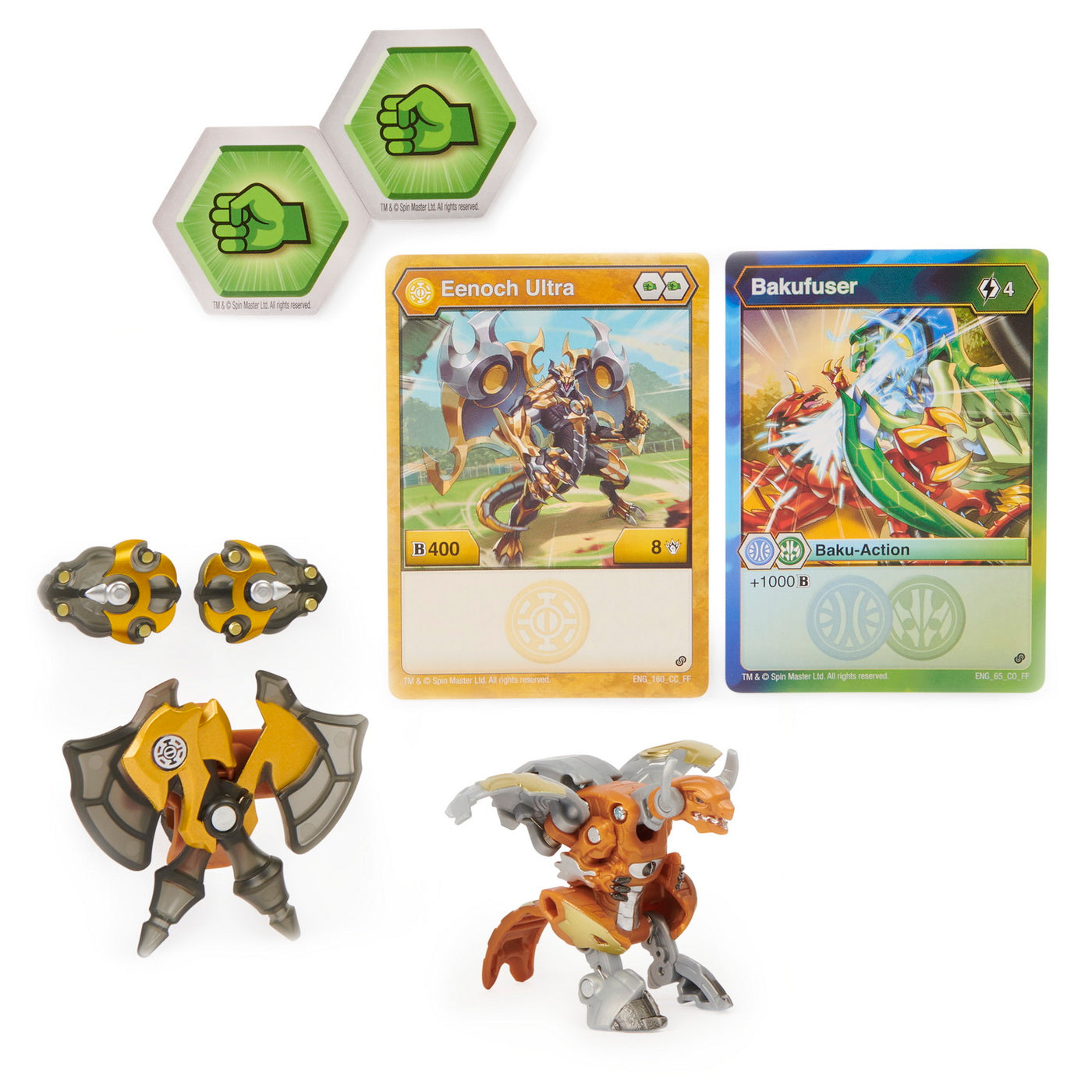 Bakugan s2 bila ultra eenoch cu echipament baku-gear bakufuser