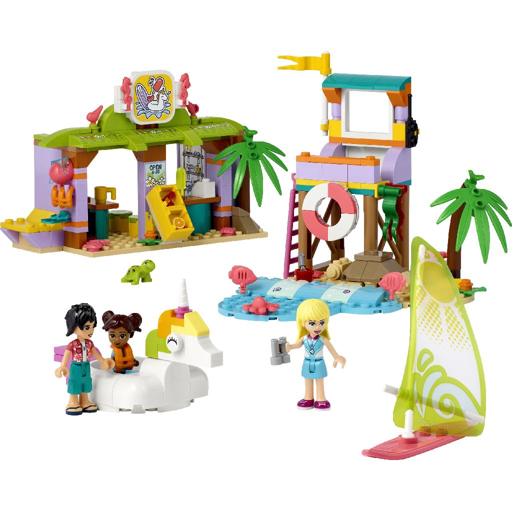 Lego friends distractie pe plaja de surf 41710