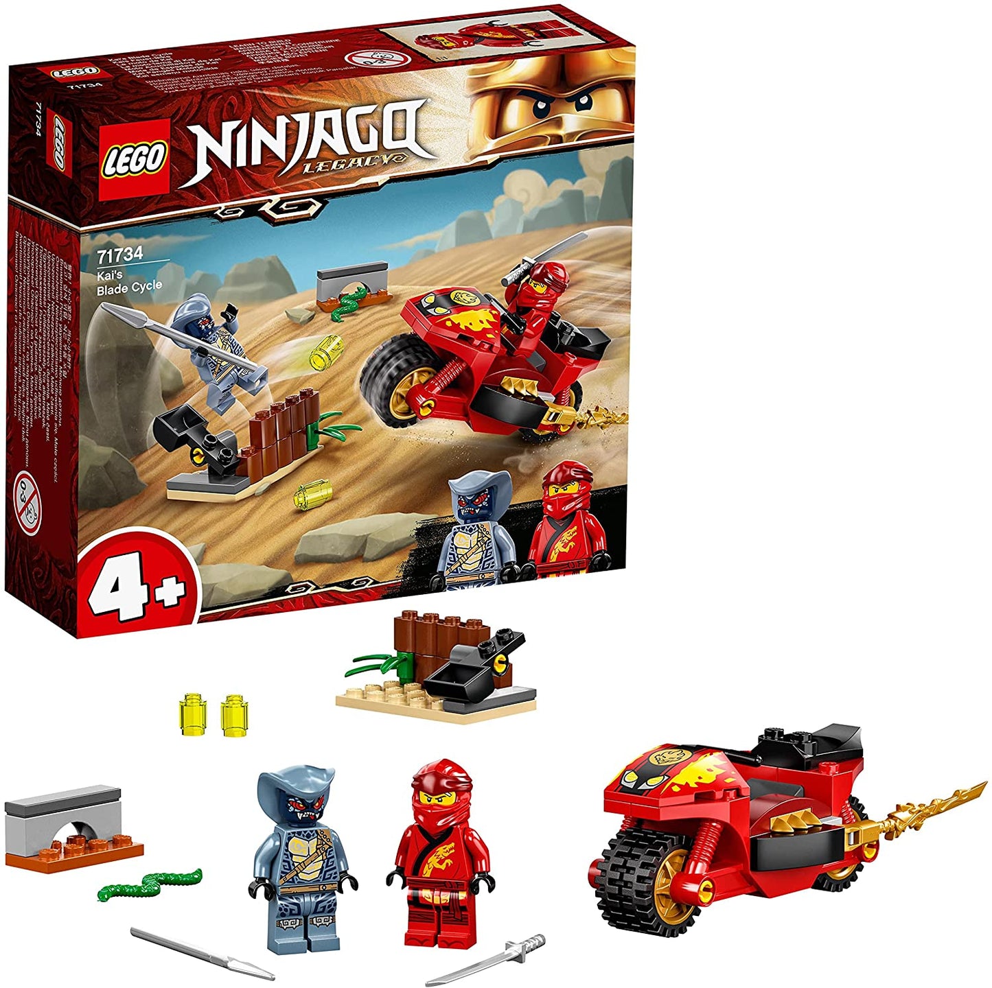 Lego ninjago motocicleta blade a lui kai 71734