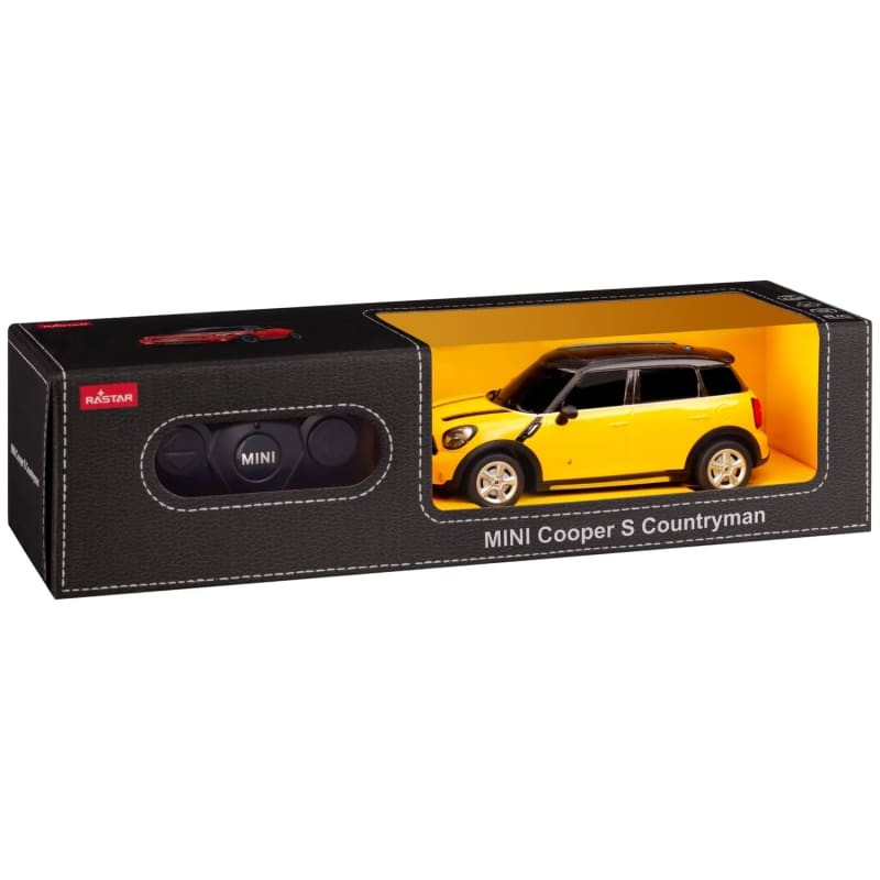 Masina cu telecomanda mini cooper s countryman galben cu scara 1 la 24