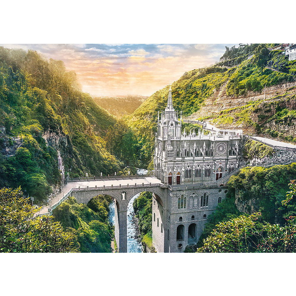 Puzzle trefl 1000 sanctuarul las lajas columbia