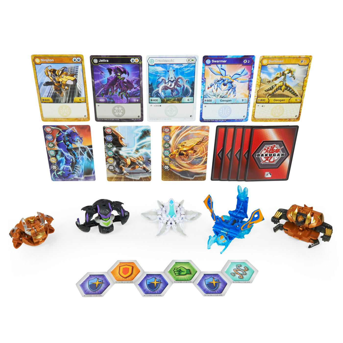 Bakugan s3 set geogan brawler surturan si swarmer