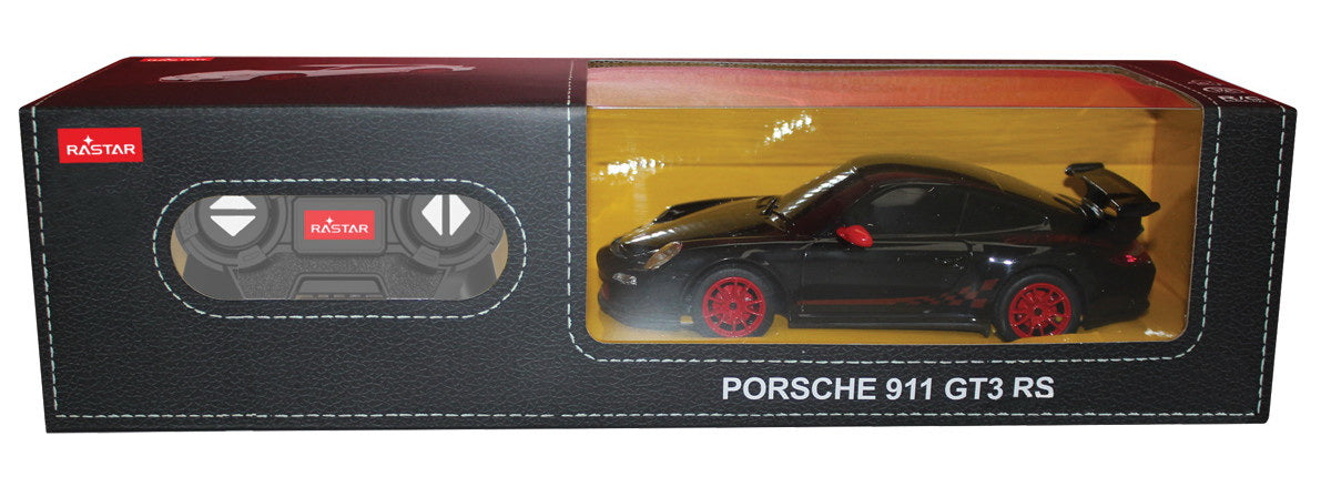 Masina cu telecomanda porsche gt3 rs negru rs scara 1 la 24