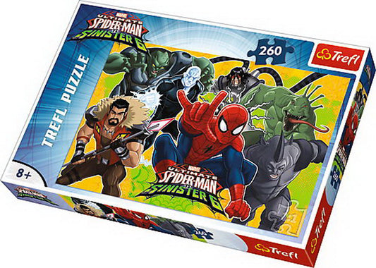 Puzzle trefl 260 spiderman in actiune