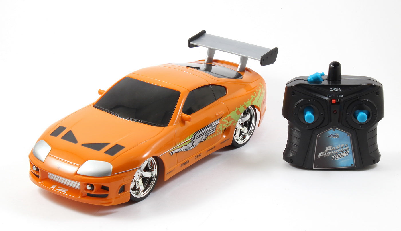 Masinuta metalica cu telecomanda fast furious rc brian's toyota supra scara 1:16