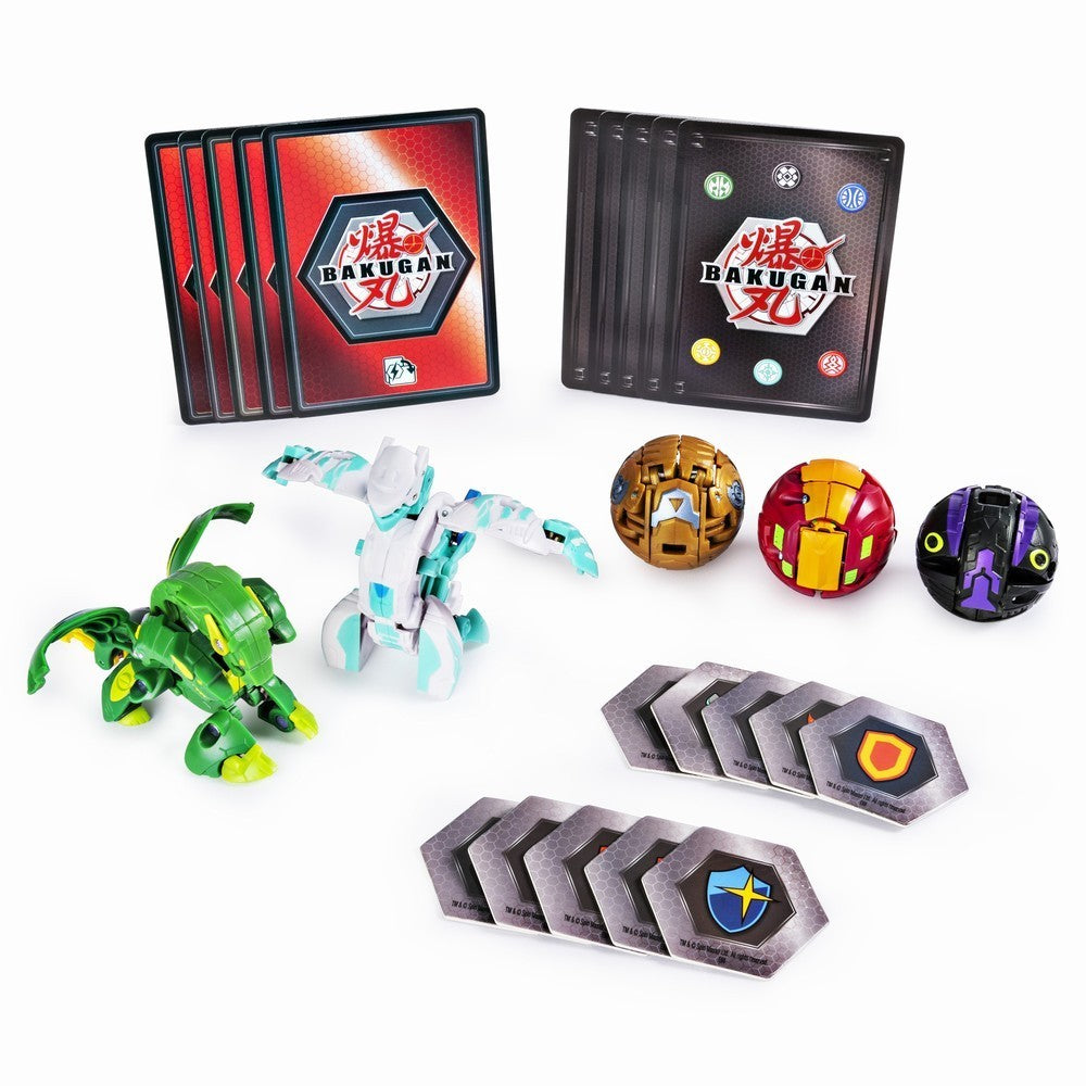 Bakugan set de lupta cu 5 bile haos serpenteze si ventus howlkor