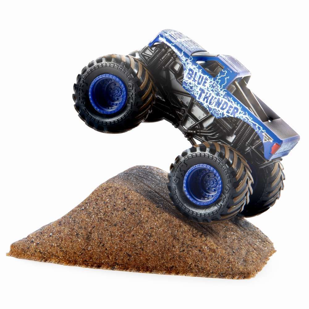 Monster jam set camioneta cu nisip blue thunder