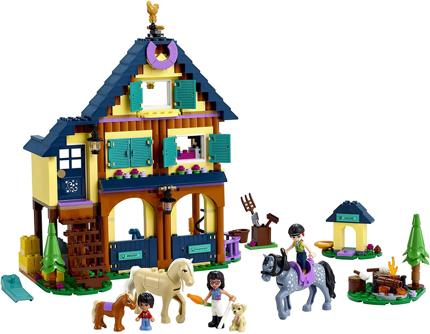 Lego friends centrul de echitatie din padure