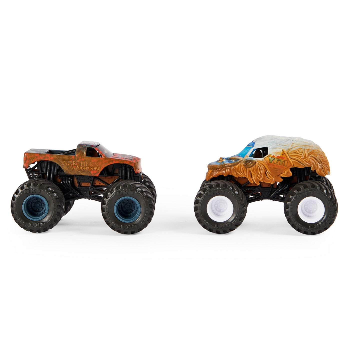 Monster jam set 2 masinute northern nightmare si yeti color change