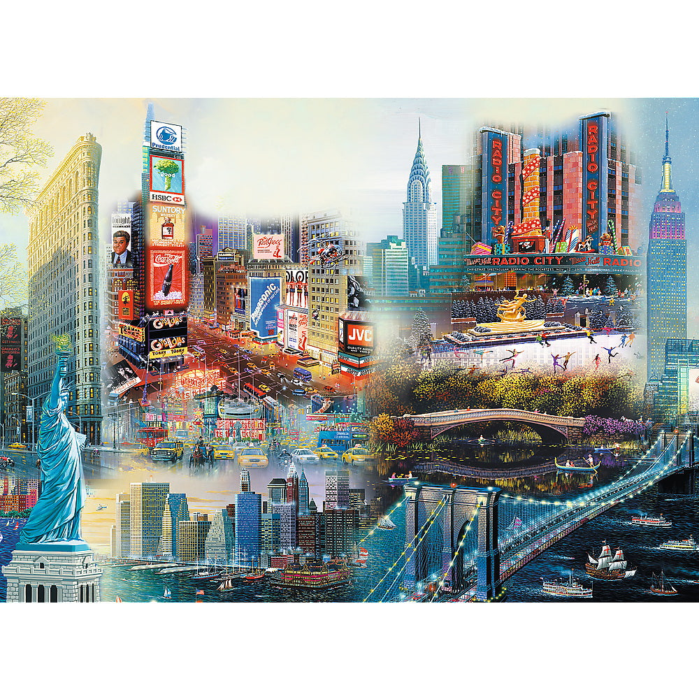 Puzzle trefl din lemn 1000 piese new york