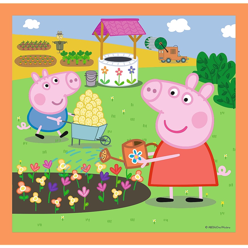 Puzzle trefl 3in1 inventiva peppa pig