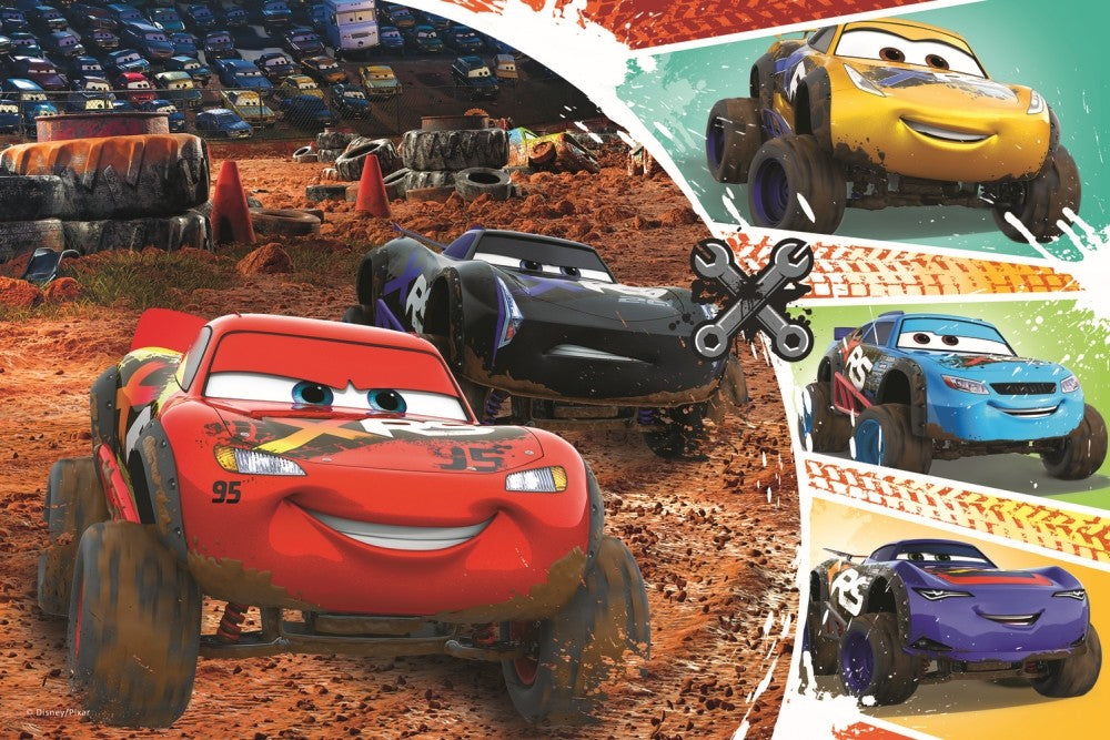 Puzzle trefl 60 fulger mcqueen cu prietenii