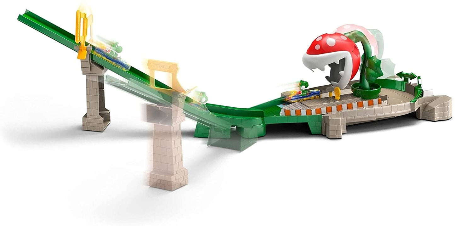 Hot wheels pista mario kart planta piranha