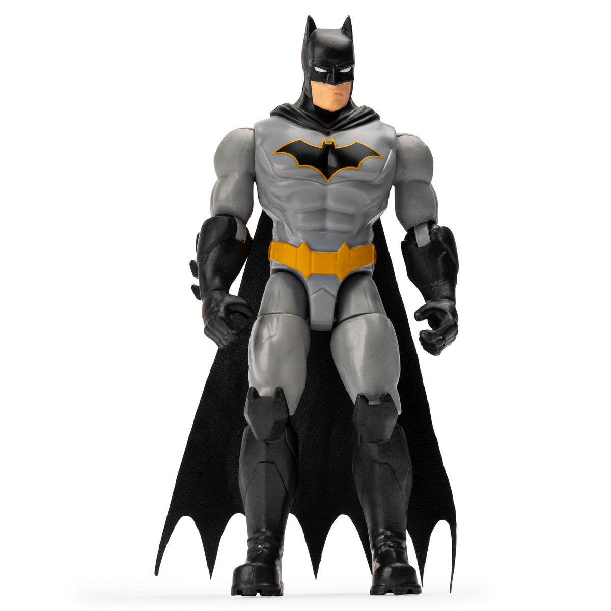 Figurina batman 10cm cu costum gri si accesorii