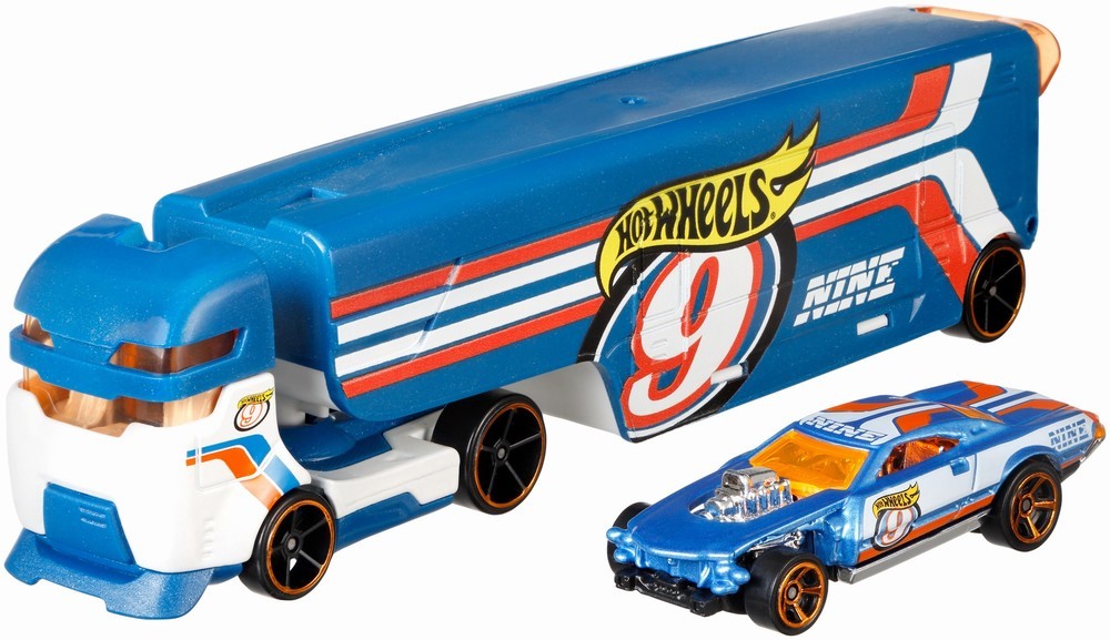 Hot wheels set camion si masina speedway hauler