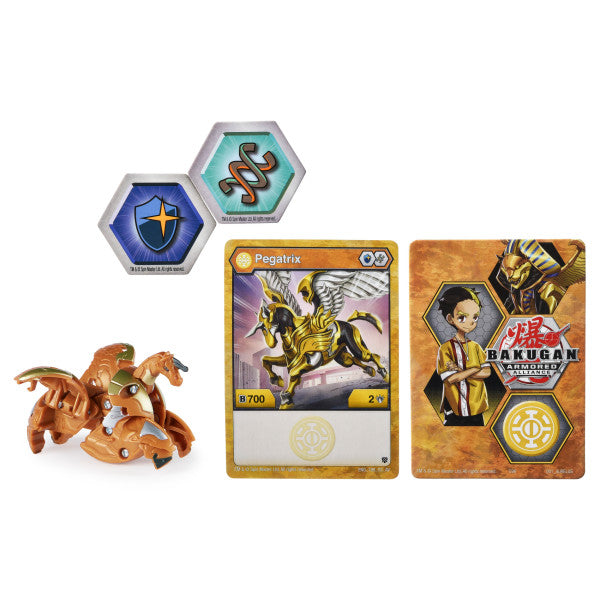 Bakugan s2 bila basic golden pegatrix cu card baku-gear