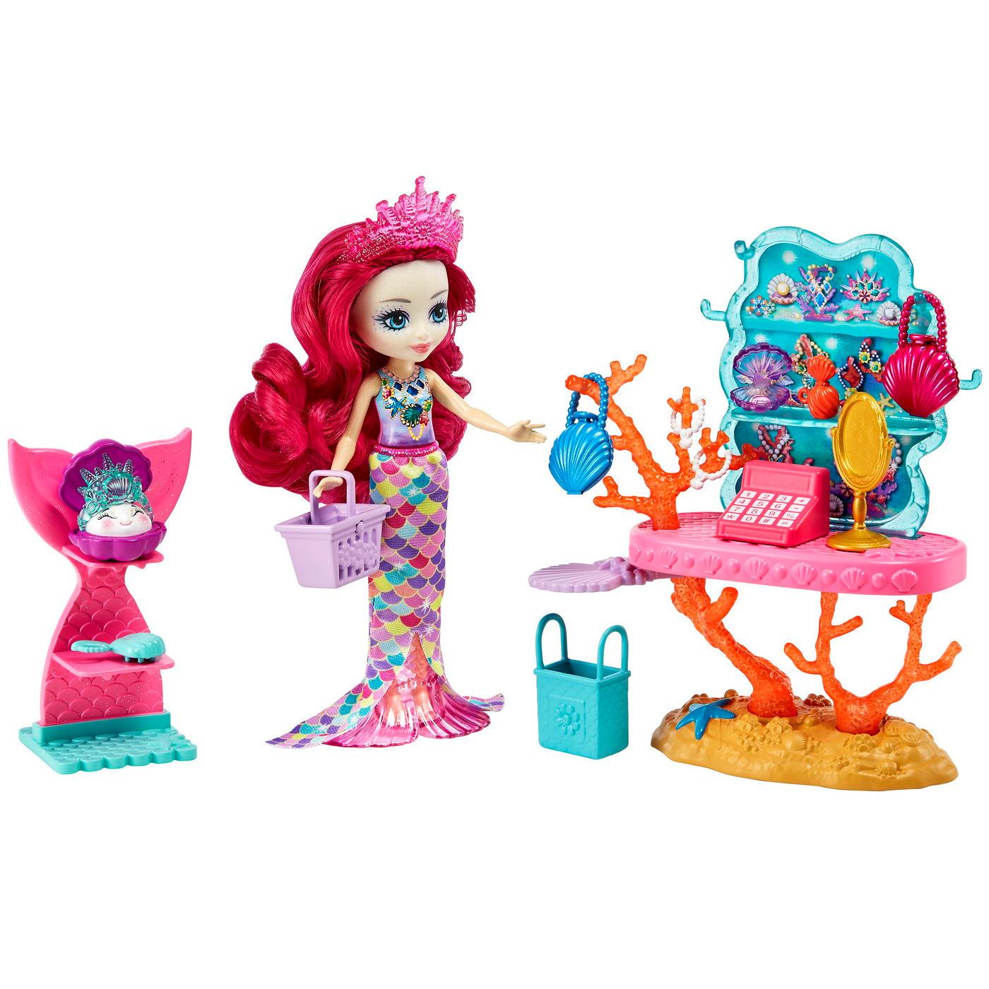 Enchantimals set papusa cu mobilier ocean kingdom