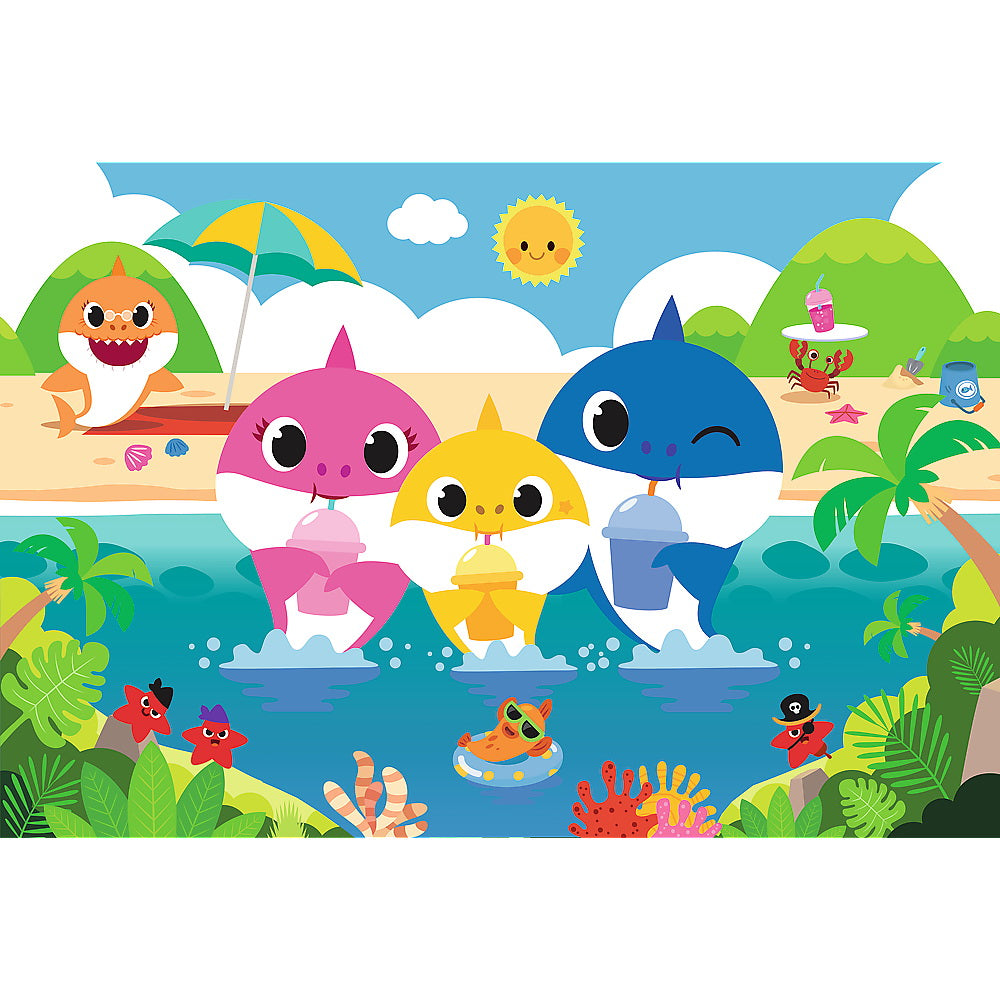 Puzzle trefl 60 baby shark - familia in vacanta